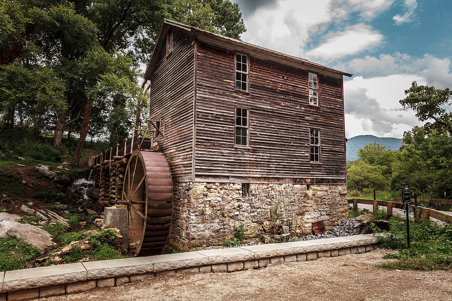 Old Mill Photograph - Old Mill at Forbidden Caverns by Keith Allen