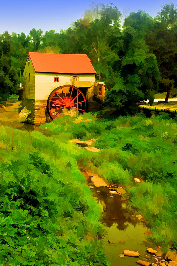 Old Mill in Springtime Digital Art by Cliff Wassmann