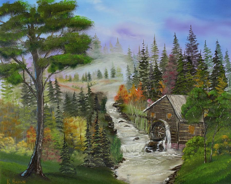Old Mill Painting by Kevin  Brown
