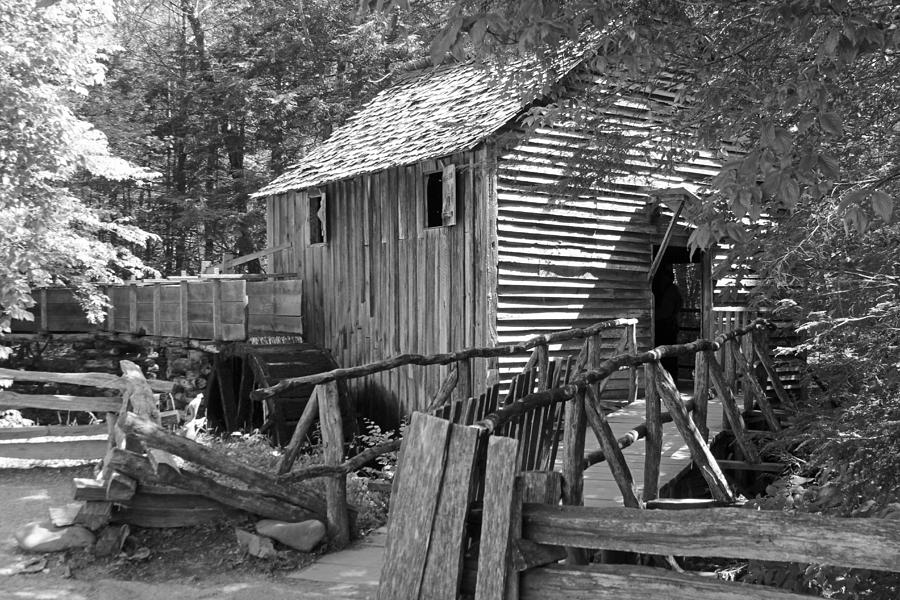 Black And White Photograph - Old Mill by Lynn Berney