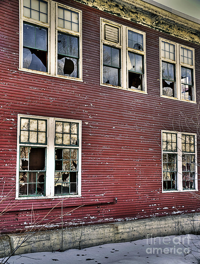 Old Foster Mill Windows Photograph by Alana Ranney