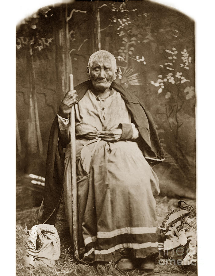 Native American Photograph - Omesia Teyoc, a Rumsen woman  from Carmel California  1880 by Monterey County Historical Society