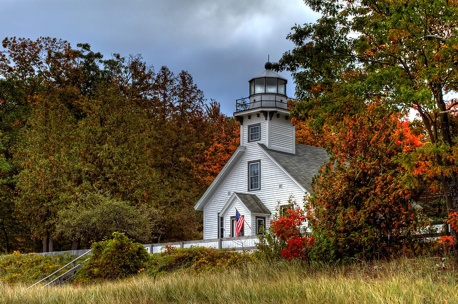 Old Mission Point Light Photograph by Richard Gregurich