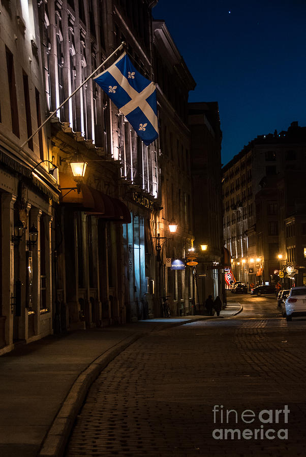 Old Montreal At Night Photograph