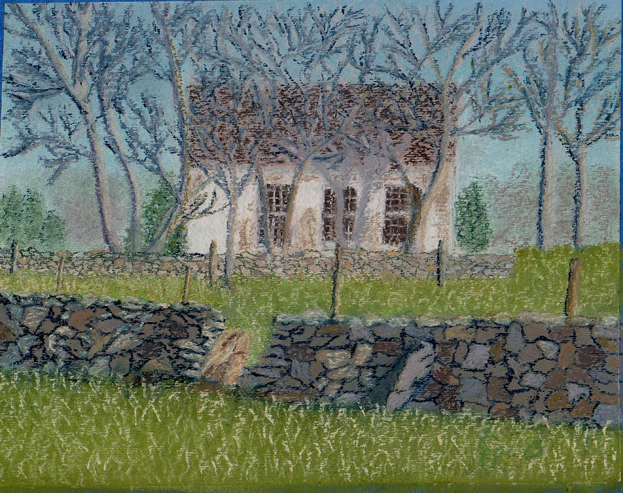 Spring Painting - Old Mountville Church by Cathy Pierce Payne