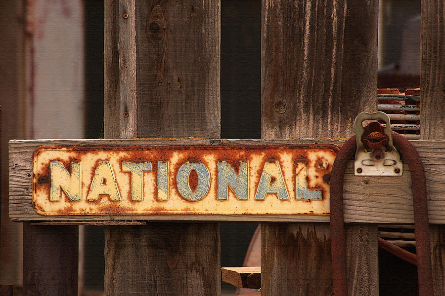 Old National Sign Photograph by Art Block Collections