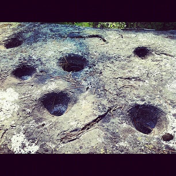 Old Native American Grinding Holes Photograph by Sadie Stone