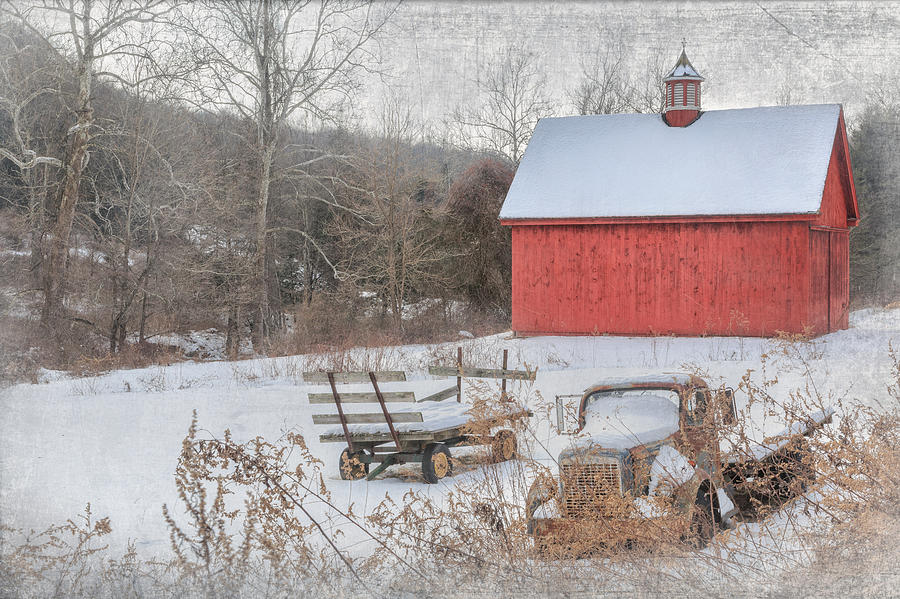 Barn Photograph - Old New England by Bill Wakeley