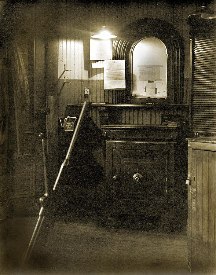 Vintage Photograph - Old Office by Mike Flynn