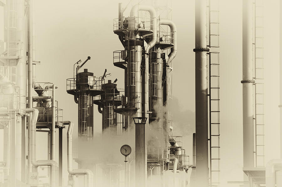 Old Oil And Gas Refinery Photograph by Christian Lagereek