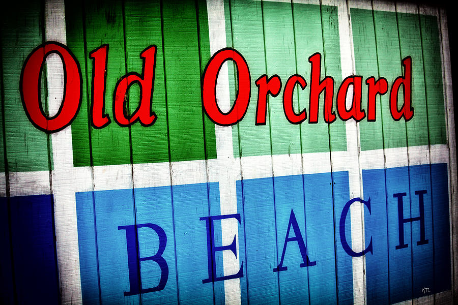 Sign Photograph - Old Orchard Beach by Karol Livote