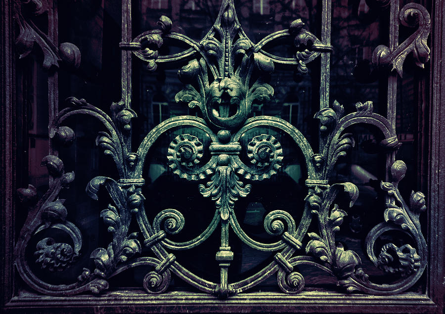 Architecture Photograph - Old ornamented gate by Jaroslaw Blaminsky