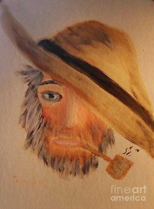 Old Ozark Pappy Painting by Marie Bulger