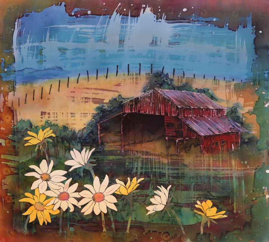 Old Palouse Barn Tapestry - Textile by Carolyn Doe