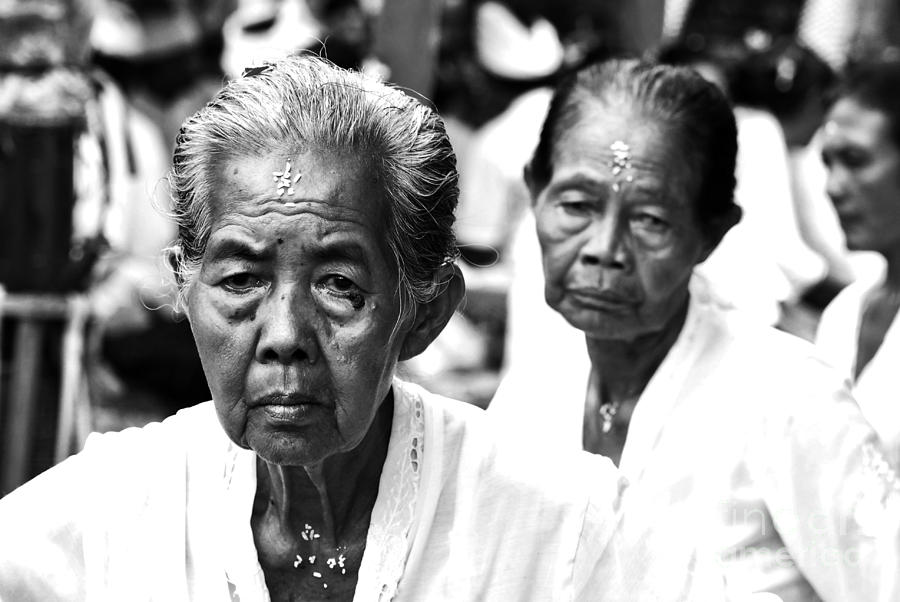 Black And White Photograph - Old Participant by Wayan Suantara