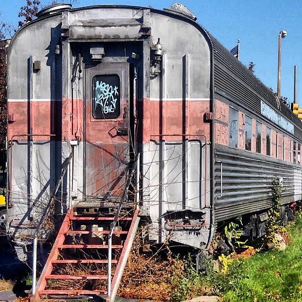 Car Photograph - #old #passenger #train #car by Kim Schumacher