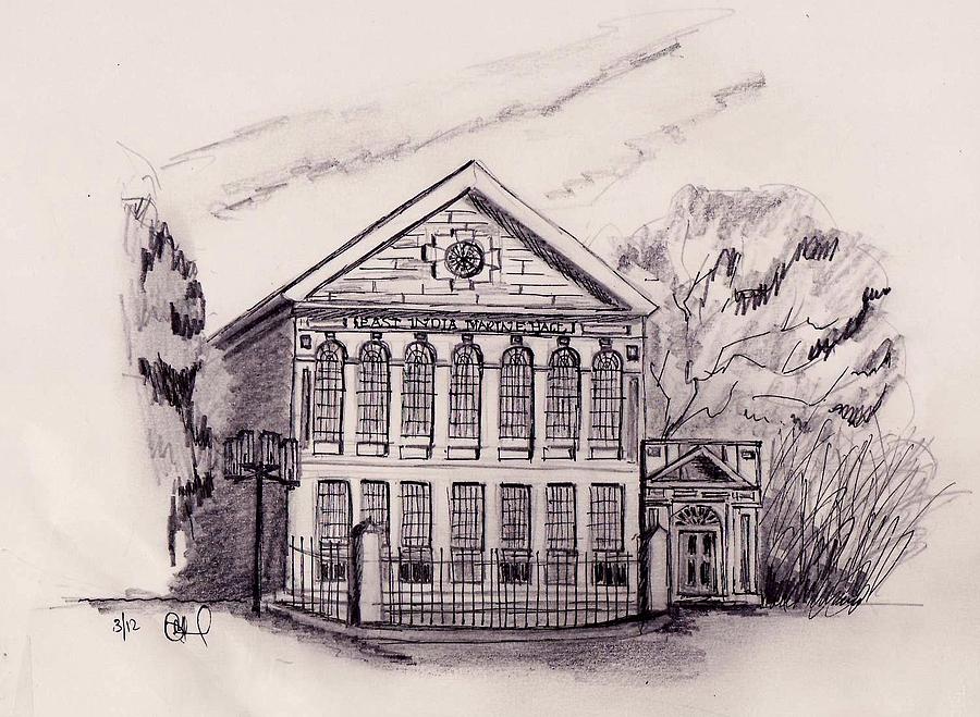 Old Peabody Museum Drawing by Paul Meinerth