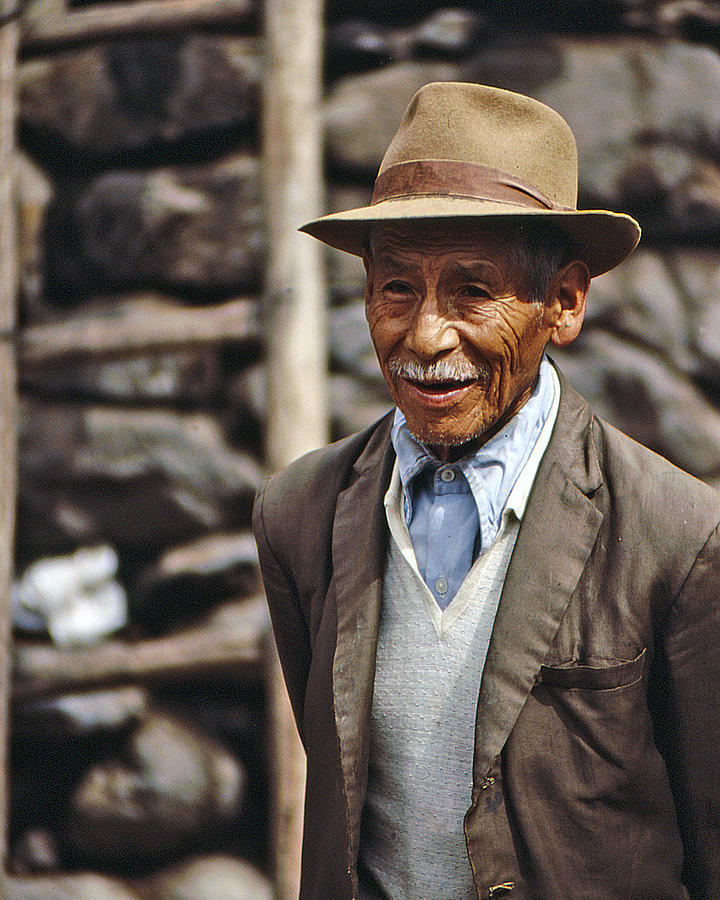Old Peruvian Man Photograph by Christopher McKenzie