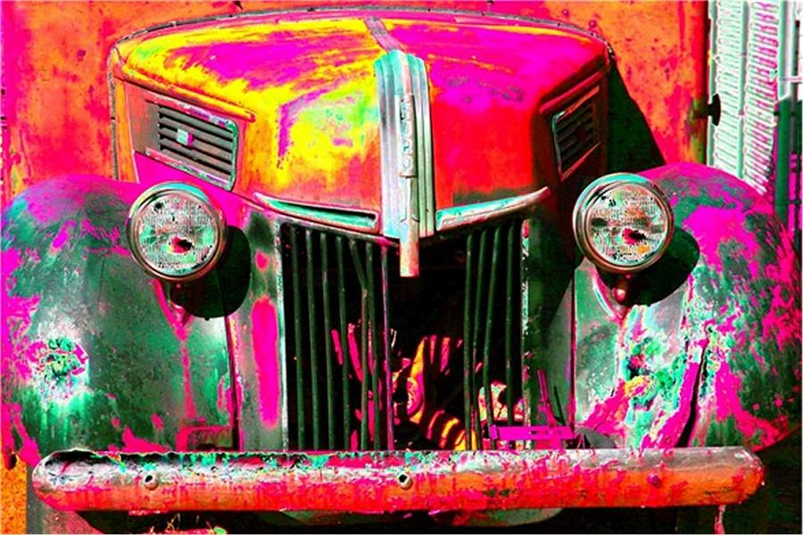 Old Pink Ford Truck Photograph by Pamela Critchlow