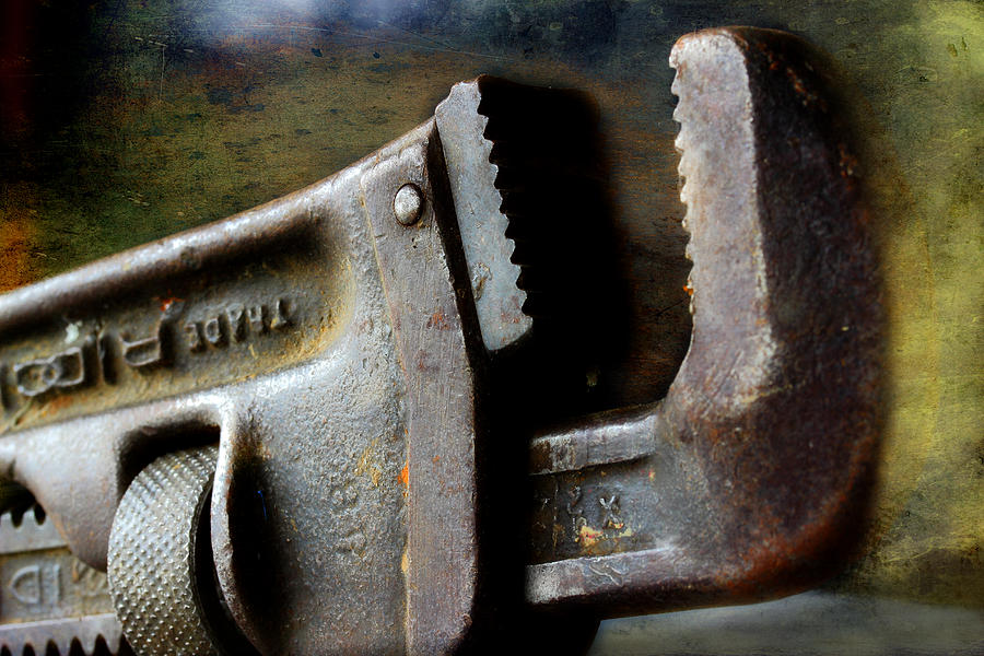 Old Pipe Wrench Photograph by Michael Eingle