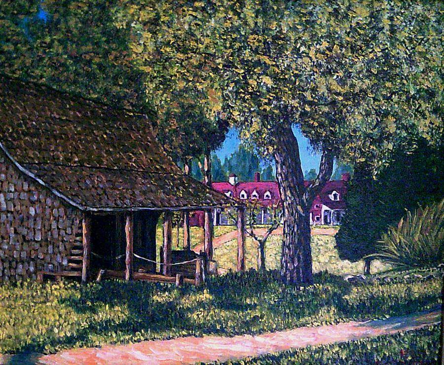 Old plantation tool house Painting by Frank Morrison