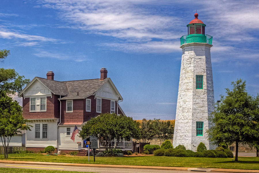 Old Point Comfort Lighthouse Photograph by Jerry Gammon