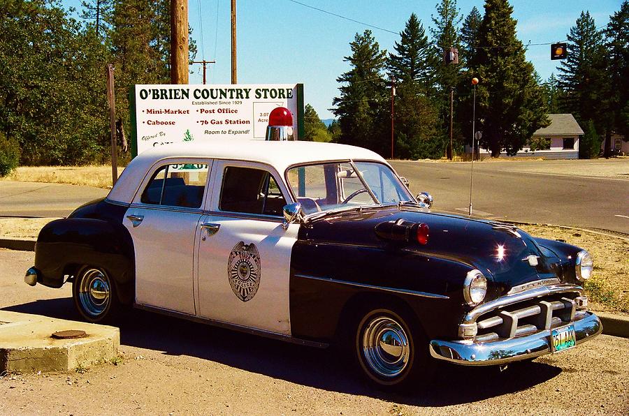 Old Police Car Photograph by Nancy Jenkins - Fine Art America