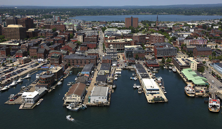 Old Port And Downtown, Portland Photograph by Dave Cleaveland - Fine ...