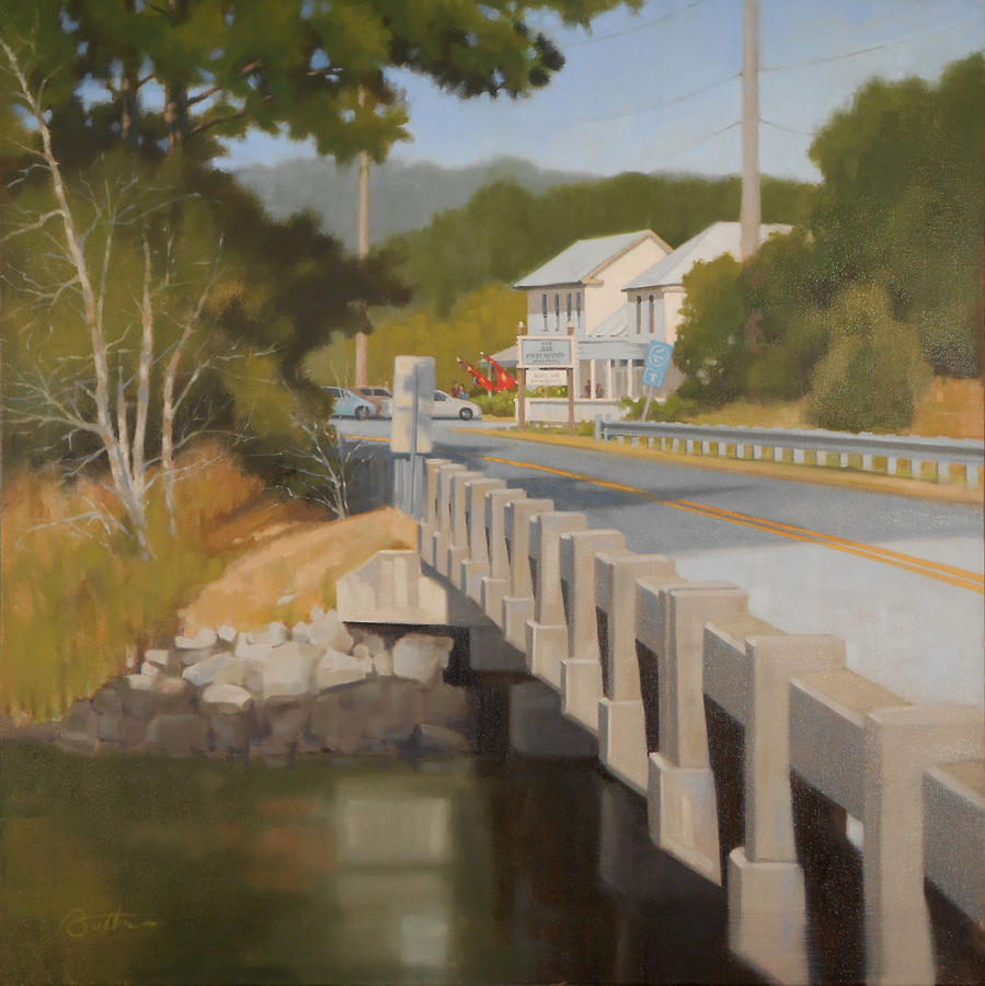Bridge Painting - Old Post Office Restaurant by Todd Baxter