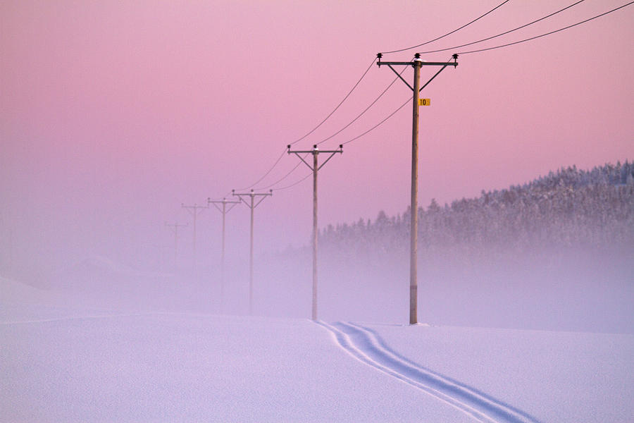 Nature Photograph - Old Powerlines by Www.wm Artphoto.se