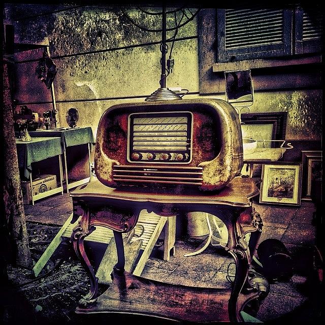 Instagram Photograph - Old Radio #iphone #phoneography #oggl by Roberto Pagani