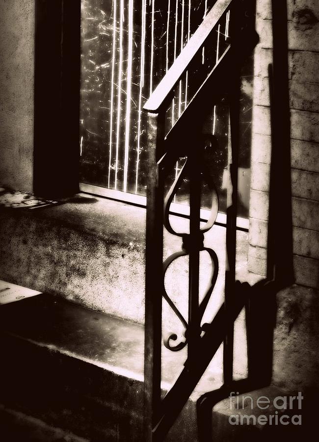 New York City Photograph - Old Railing - Vintage Architecture by Miriam Danar