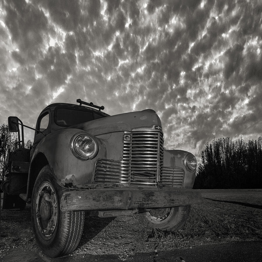 Black And White Photograph - Old Red  by Aaron J Groen