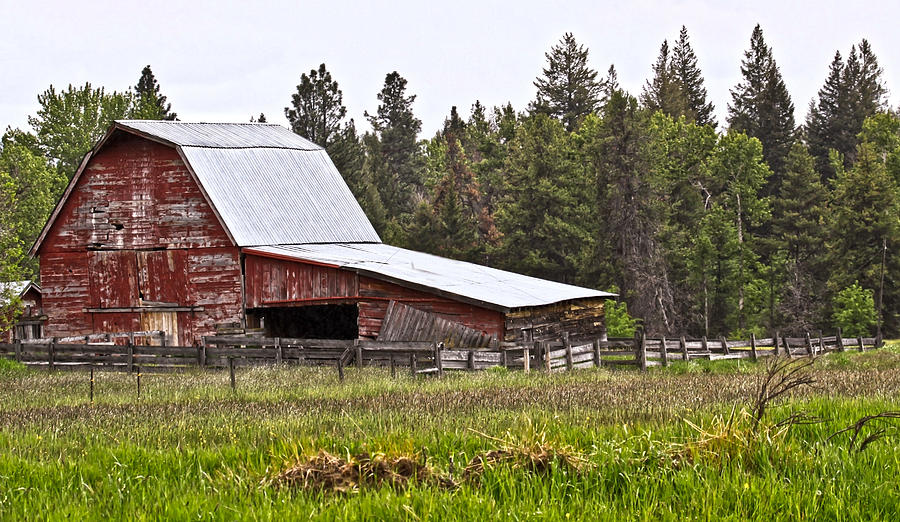 Barn Photograph - Old Red Barn by Athena Mckinzie