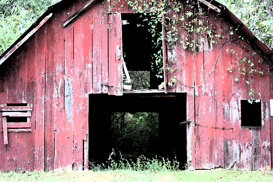 Old Red Barn II Photograph by Lanita Williams
