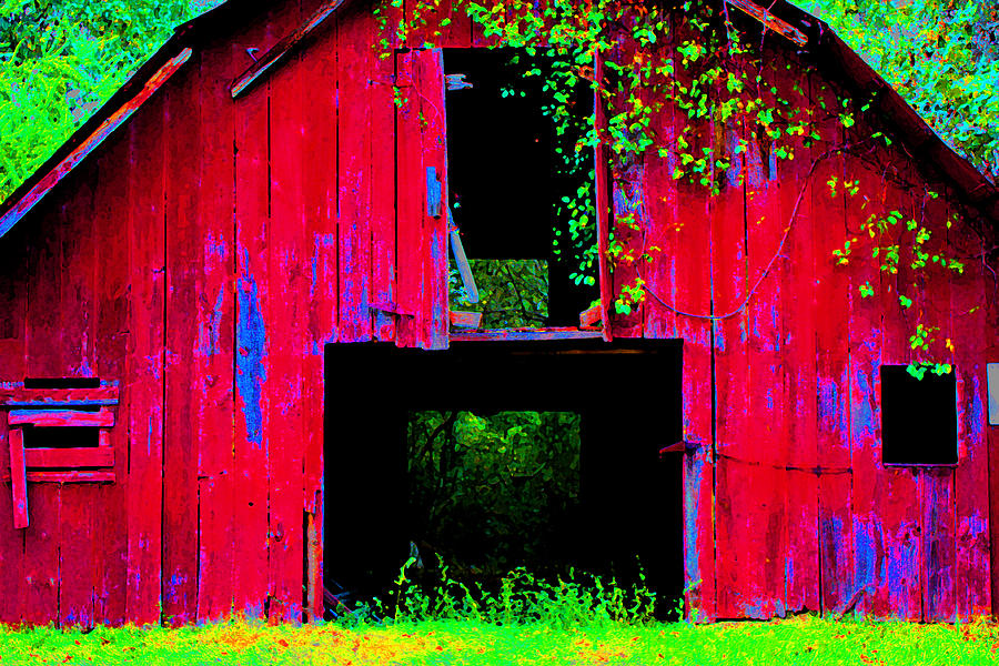Old Red Barn IV Photograph by Lanita Williams