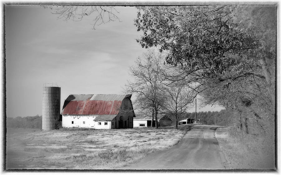 Old Red Barn Photograph by Kathy Williams-Walkup