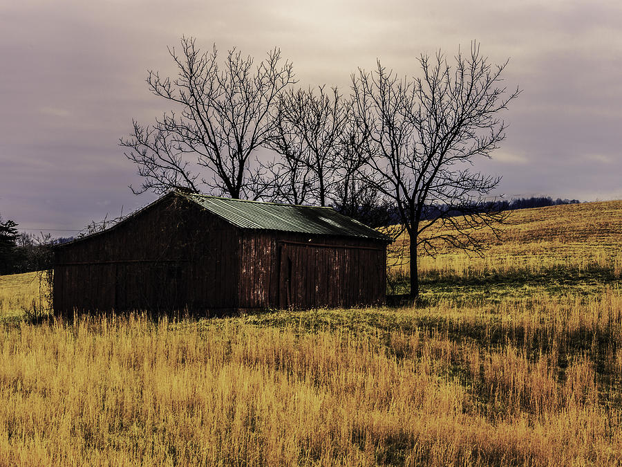 Old Red Barn Photograph by Kevin Senter