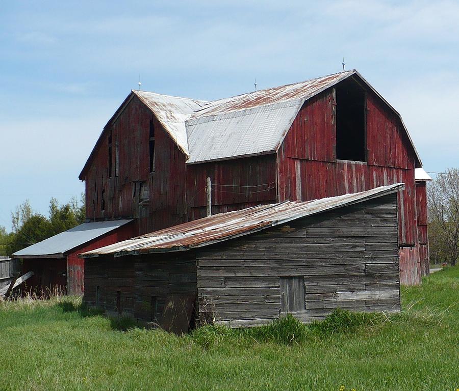 Old red barn Photograph by Saga Sabin