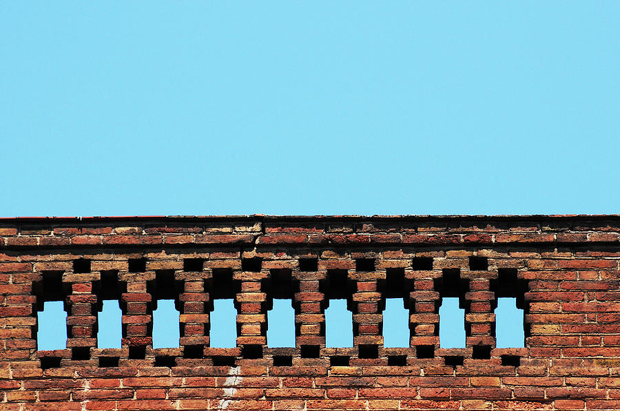 Old Red Brick Balcony Photograph by Joelle Icard