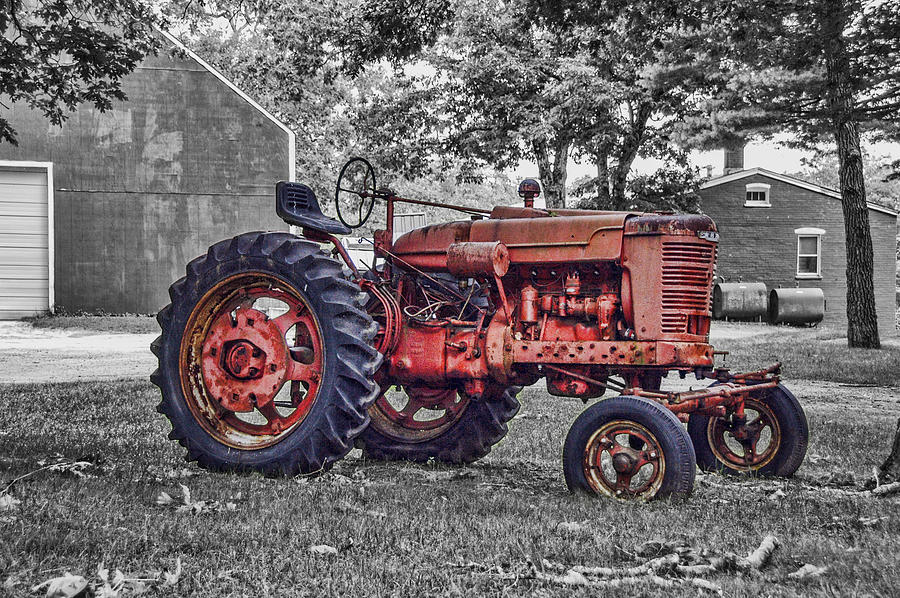Old Red Photograph by Cathy Kovarik