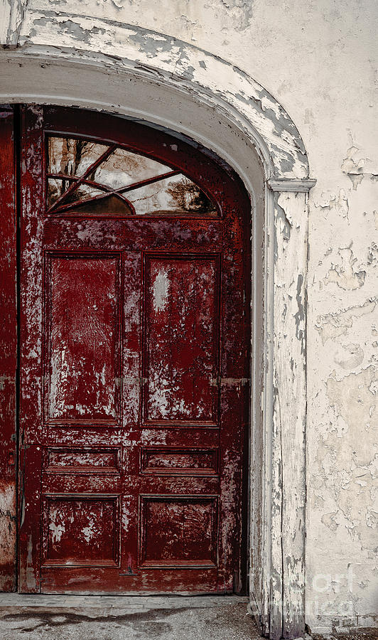 Old Red Door Photograph by Edward Fielding
