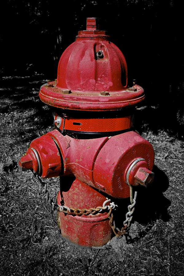 Old Red Fireplug Photograph by Joan Reese