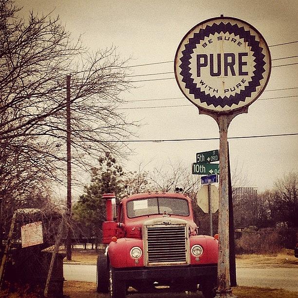 Vintage Photograph - #old #red #truck And #vintage #pure by Deana Graham