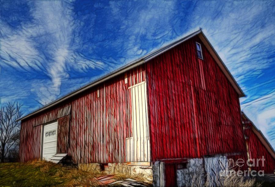Old Red Wooden Barn Photograph by Jim Lepard