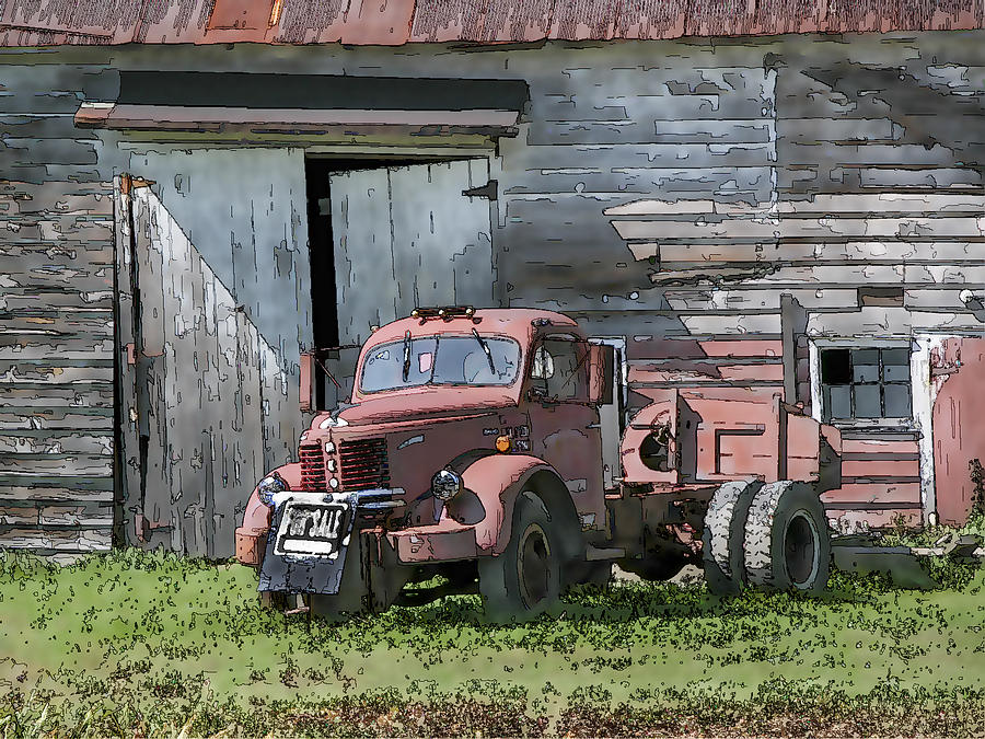 Old Reo Truck For Sale Photograph