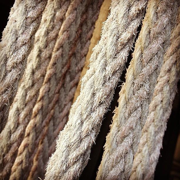 Rope Photograph - #old #rope #braided #hanging #around by Deana Graham