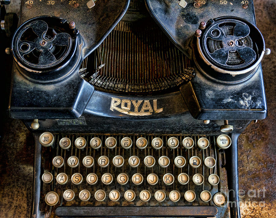 Dusty Old Royal Typewriter Photograph by William Kuta