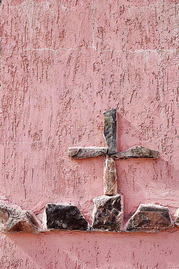 Old Rugged Cross Nogales Sonora Mexico 2010 Photograph by John Hanou