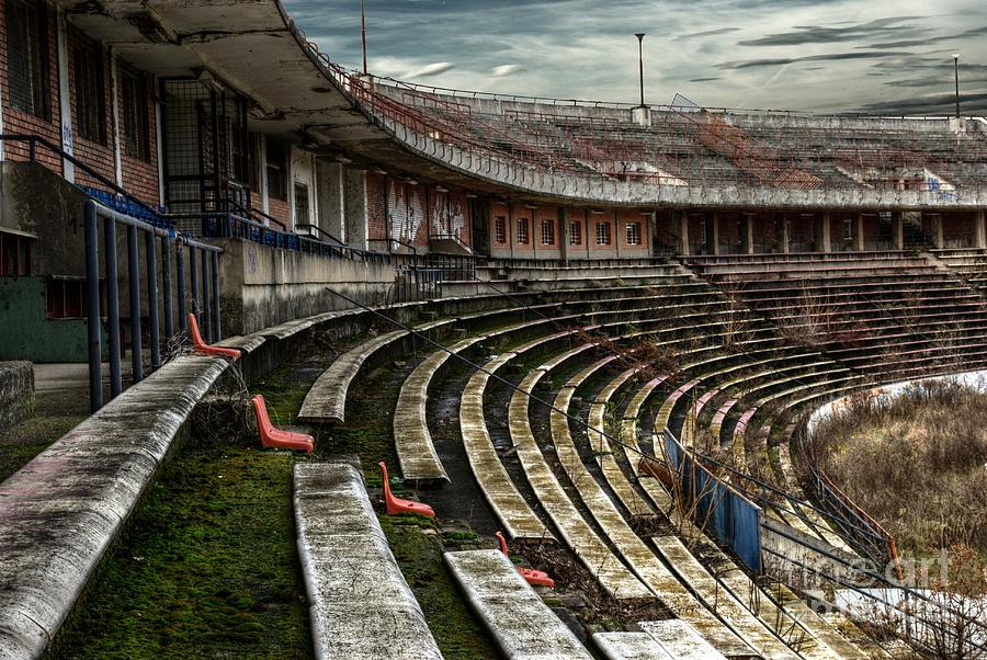 Old Ruined Stadium Photograph